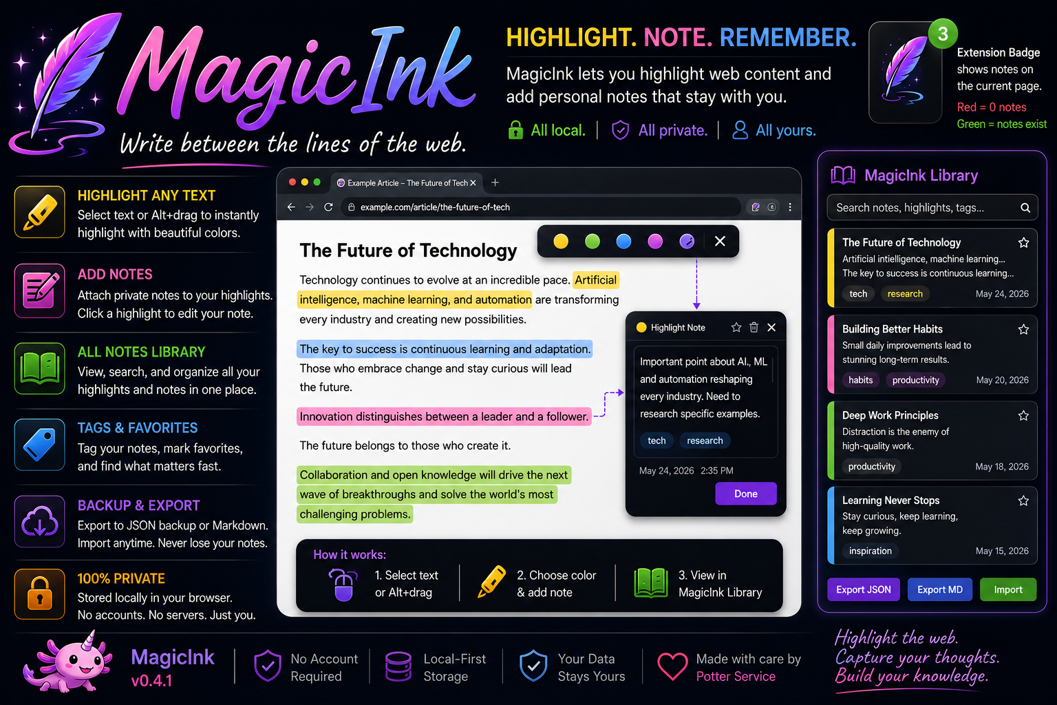 MagicInk project artwork