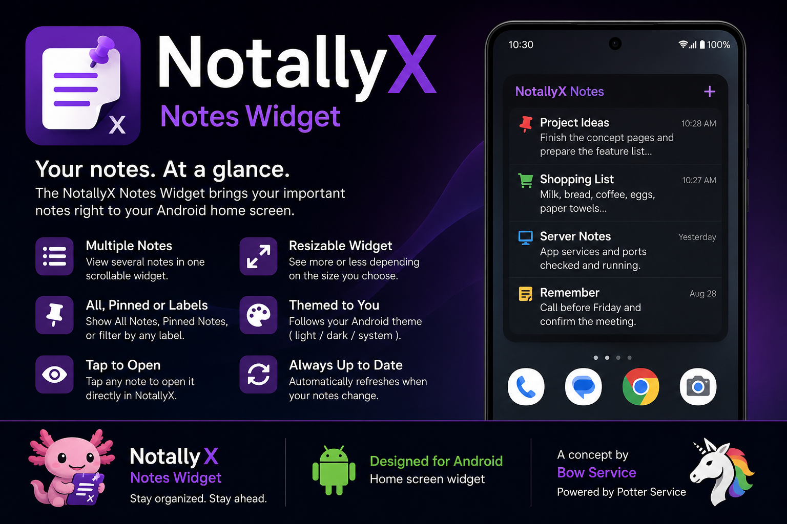 NotallyX Notes Widget artwork